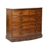 19th Century mahogany bowfront chest