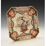 19th Century Japanese Imari porcelain square dish