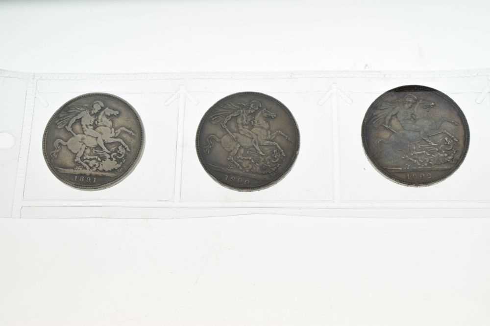 Coins - Three Crowns, 1891, 1900 & 1902 - Image 2 of 3