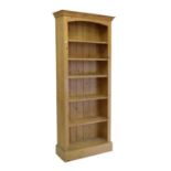 Pine open bookcase