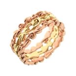 Clogau Welsh 9ct rose and yellow gold 'Tree of Life' ring