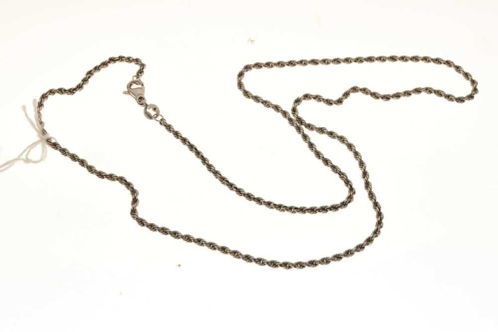 Platinum rope link chain - Image 4 of 4