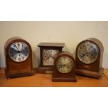 Four early 20th Century mantel clocks