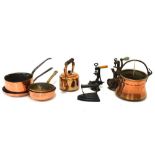 Quantity of copper to include pans, kettle, etc