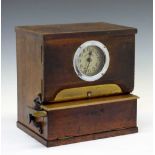 Oak-cased clocking-in clock