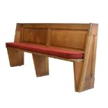 Light oak double-ended Church pew