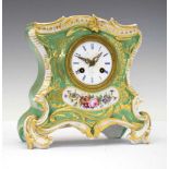 Louis & Mier, Paris - 19th Century French porcelain-cased mantel clock