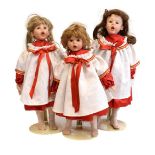 'The Doll Artworks inc' choir girl dolls on stands