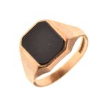 9ct gold onyx signet ring