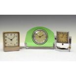 Three Art Deco mantel clocks
