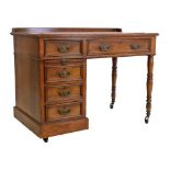 Hobbs & Co oak desk or library table