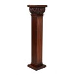 Modern mahogany pedestal