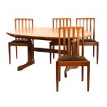 G-Plan dining table, and set of four chairs