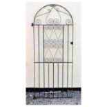 Arched top wrought iron gate