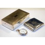 Silver cigarette case