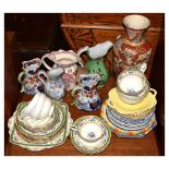 Quantity of 19th century and later ceramics