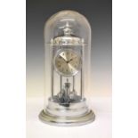 Mid 20th Century chrome-plated torsion or anniversary clock