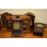 Seven early 20th Century clocks