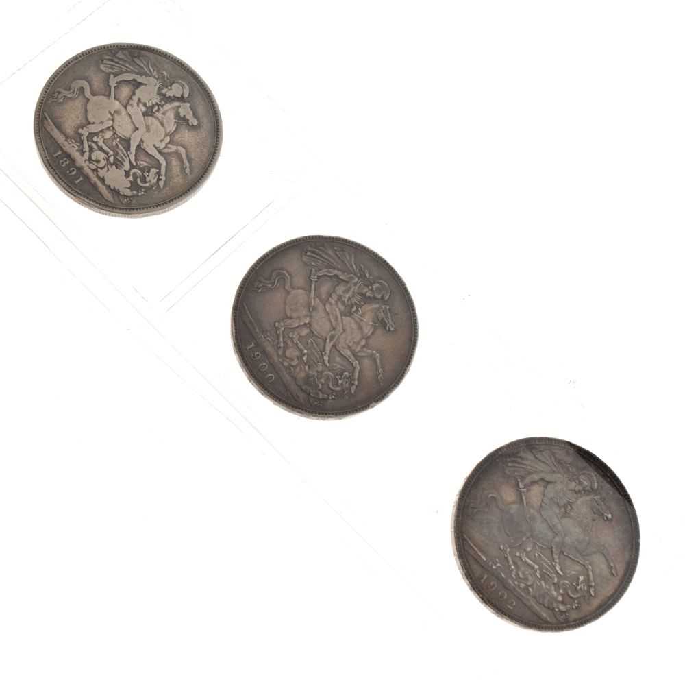 Coins - Three Crowns, 1891, 1900 & 1902