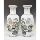 Large pair of modern Chinese vases