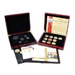 Ten London Mint Office 'The Royal House of Windsor Coin Collection' together