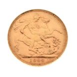 Gold Coin - Edward VII gold sovereign 1903