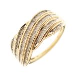 9ct gold and diamond ring