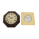 George VI brown Bakelite GPO wall clock