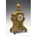 Japy Freres - late 19th Century French cast brass mantel clock