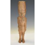 African (possibly Kamba) carved wooden figure of an Askari