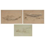 Myles Birket Foster (1825-1899) attr., pencil and wash sketches