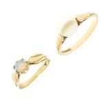 Two 9ct gold rings