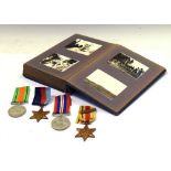 Second World War medals and First World War Egypt photograph album