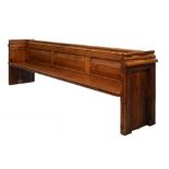 Late 19th Century pitch pine church pew