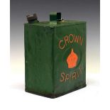 Motoring Interest - Vintage Crown Spirit petrol can