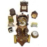 Assorted clocks and timepieces