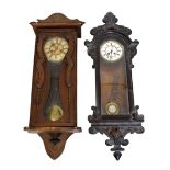 Two early 20th Century Vienna wall clocks