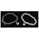 Links of London and Clogau silver bracelets