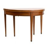 Demi-lune fold-over dining table