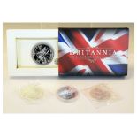 Four Royal Mint Britannias, 1998, 1999, 2011 & 2013