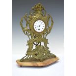 19th Century French cast brass mantel clock