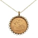 Half Sovereign pendant