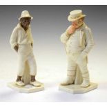 Royal Worcester - Two porcelain figures from the Around The World series