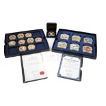 Ten Westminster Mint 'Diamond Jubilee Collection' coins, together with