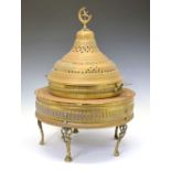 Turkish brass brazier