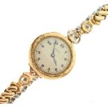 Lady's yellow metal Elgin wristwatch