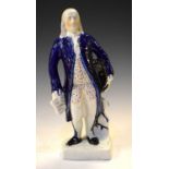 Staffordshire pottery figure of Benjamin Franklin