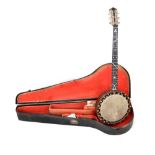 Cased banjo by Windsor & Taylor
