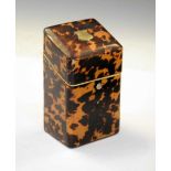 Mid Victorian tortoiseshell Etui case