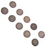 Coins - Ten Edward VII Florins